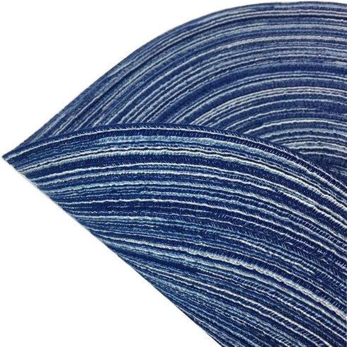 WAZAIGUR Red-A?Placemats,Round Placemats for Dining Table Set of 4 Woven Heat Resistant Non-Slip Kitchen Table Mats Diameter 14 inch(Blue)...