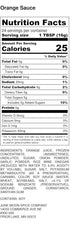 Premium | Traditional Chinese Orange Sauce | Fat Free | Saturated Fat Free | Cholesterol Free...