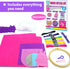 KRAFUN Beginner My First Cross Stitch Kit for Kids Arts & Crafts, 6 Easy Projects of Felt Keyring, Bag, Pillow Craft, Instructions, Gift for Girls...