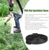 PVC Flat Sprinkler Hose with Garden Hose Quick Connector 3/4" GHT Fittings, Irrigation Soaker Hose, Drip Hose, Save Water (15FT, Black)...