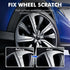 Mirror Silver Rim Touch Up Paint, Rim Repair Kit Curb Rash, Wheel Touch Up Paint for Quickly Fix Rim Scratches, Chips and Surface Damage...