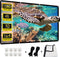 84" Projector Screen,4K 16:9 HD Rear Front Projector Screen Movie Screen Foldable Projection Screen Double-Sided Portable Outdoor Indoor Projector...