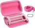 Khanka Hard Travel Case + Silicone Case Replacement for JBL Flip 6 Waterproof Portable Bluetooth Speaker (Pink)...