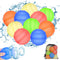 10Pcs Reusable Water Balloons, Water Ball for Beach Toys, Summer Toys, Easy Quick Fill & Self-Sealing Water Bombs, Soft Silicone Water Splash Ball...