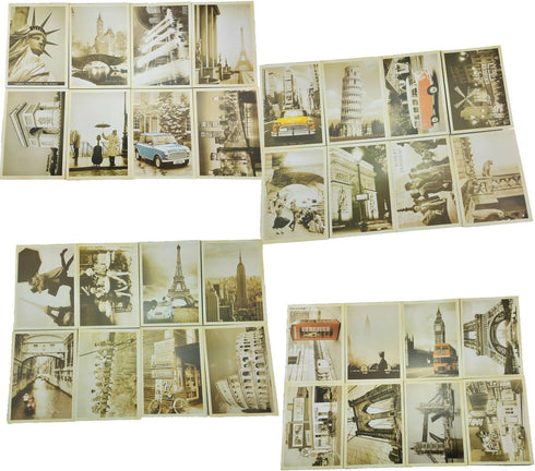 yueton 32 PCS 1 Set Retro Old Travel Postcards Vintage Landscape Photo Picture Poster Post Cards for Collecting...