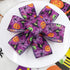 3 Rolls 15 Yards Halloween Ribbon Wired Edge Ribbons 2.5 inchSpider Web Skull Pumpkin Ribbons ?Purple Orange Black Burlap Ribbon ?for Wreath Home ...