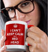 3dRose "I Cant Keep Calm I'M A Red Head Red" Two Tone Red Mug, 11 oz, Red...