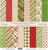 Pattern Paper Pack - Christmas Basics - Scrapbook Premium Specialty Paper Single-Sided 12"x12" Collection Includes 16 Sheets - by Miss Kate Cuttab...
