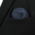 S&W SHLAX&WING Silk Ties for Men Neckties Pack Navy Dark Blue Solid Matching Pocket Square...