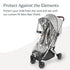 UPPAbaby Minu and Minu V2 Rain Shield/Waterproof and Windproof Coverage/Ventilated Design/Quick Attachment/Easy Access to Child...