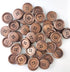 50 Pcs Classic Wooden Buttons, 1-Inch (25mm) Diameter - Brown,for Sewing Projects...