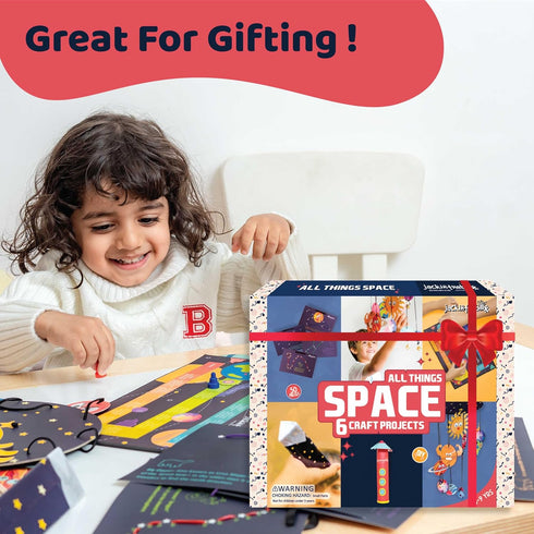 Space Science 6-in-1 Craft Kit Gift for Kids Ages 6-10 - Solar System Arts Toys for Boys and Girls…...