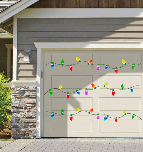90PCS Christmas Car Refrigerator Decorations - 42 Reflective Bulb Light Shaped Magnets 48 Magnetic Wires Ornaments Set Xmas Holiday Cute Decor...