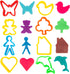 Tool Kit for Kids - Party Pack w/Animal Shapes - Includes 24 Colorful Cutters, Molds, & Accessories for Air Dry Clay & Dough...