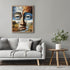 Posterizer 1 pcs-artistic futuristic two faced creature-Abstract & Modern Art-Fantasy & Fiction Art-Gift for Art Lovers-Decor for Home & Office- U...