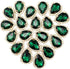 20pcs Teardrop Flatback Rhinestone Sew on Glass Crystal Buttons Charms Embellishments for Jewelry Clothes Shoes Decoration Headband Belt Dress Wed...