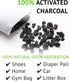 Charcoal Shoe Deodorizers - Activated Natural Bamboo Air Purifying Bag Insert for Sneakers Oder Eliminator Mini Bags -Absorber/Freshener for Gym B...
