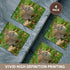 3dRose Bunny Rabbit in Autumn - Ceramic Tile Coasters, Set of 4 (CST_97867_3)...