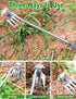 New Weeding Artifact Uprooting Weeding Tool, 16 Inch Weed Puller with 4 Teeth Manganese Steel Forged Hand Weeder, Say Goodbye to The Weeds with We...