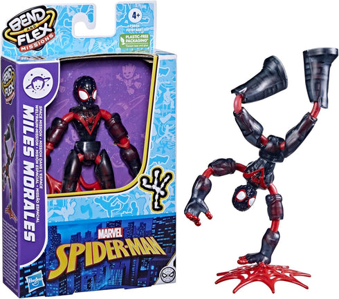 Spider-Man Marvel Bend and Flex Missions Miles Morales Space Mission Action Figure, 6-Inch-Scale Bendable Toy, Toys for Kids Ages 4 and Up...