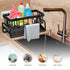 Stainless Steel Sponge Holder for Kitchen Sink Sponge Caddy Sink Organizer with Self Drain Tray and Detachable Dishcloth Rack - Countertop Kitchen...