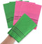 4PCS Exfoliating Body Scrubber, Korean Asian Exfoliating Bath Washcloths Mitt Viscose Rayon Towel Glove Bath Sponge for Dead Skin (2Green+2Red)...
