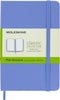 Moleskine Classic Notebook, Hard Cover, Pocket (3.5" x 5.5") Plain/Blank, Hydrangea Blue, 192 Pages...
