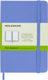 Moleskine Classic Notebook, Hard Cover, Pocket (3.5" x 5.5") Plain/Blank, Hydrangea Blue, 192 Pages...