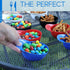 Lot45 Mini Baseball Helmet Ice Cream Snack Bowls - 12pc 8oz Blue Baseball Snacks Mini Dessert Cups for Party and Games...