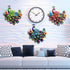 ikasus Metal Peacock Bird Wall Art Bird Wall Decor Outdoor Wall art Suitable for Outdoor Garden Fence Outdoor Crafts Iron Wall Decorations, Blue...