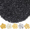 4500pcs Black Clay Beads for Bracelet Making Kit Including 6mm Flat Polymer Clay Heishi Beads and Gold Bead Pearls Spacers Letter Beads for Jewelr...
