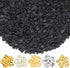 4500pcs Black Clay Beads for Bracelet Making Kit Including 6mm Flat Polymer Clay Heishi Beads and Gold Bead Pearls Spacers Letter Beads for Jewelr...