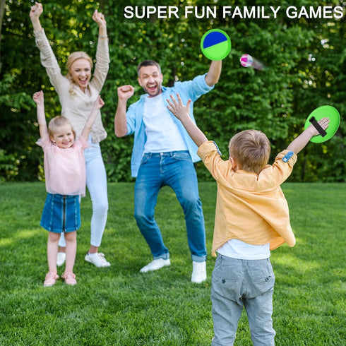 Kids Toys - Glow in The Dark Outdoor Games, Beach Toys, Toss and Catch Ball Set with Light Up Ball, Outdoor Toys for Kids Ages 4-8, LED Toys for K...