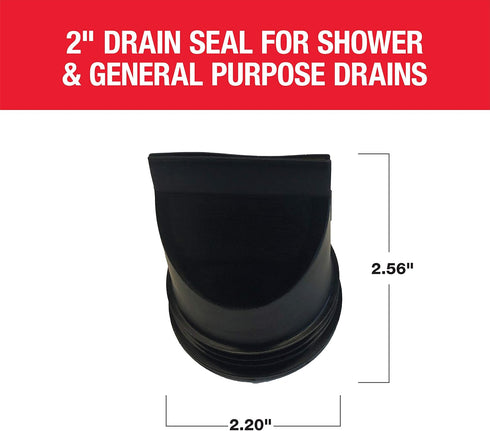 Oatey 43745 Seal for 2 Inch Shower and Floor Drain, No Size, Black...