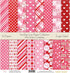 Pattern Paper Pack - Sending Love - Scrapbook Premium Specialty Paper Single-Sided 12"x12" Collection Includes 16 Sheets - by Miss Kate Cuttables...
