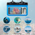 Horizontal Waterproof Phone Pouch – Blue/Black Underwater Phone Safety Case Compatible with iPhone Androids for Scuba Diving Underwater Photograph...