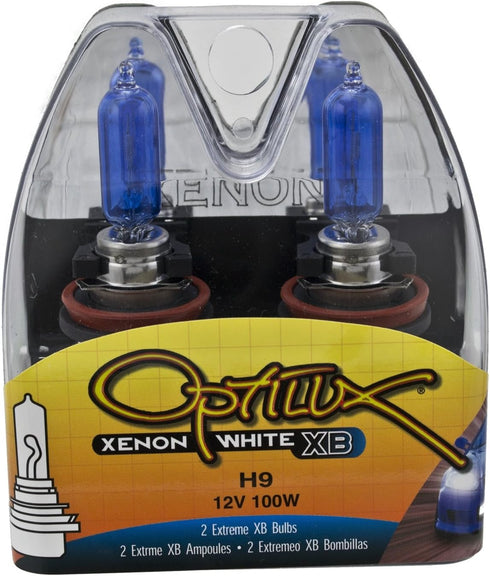HELLA H71070792 Optilux XB Series H9 Xenon White Halogen Bulbs, 12V, 100W 2 Pack...