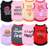 8 Pieces Pet Shirts Printed Puppy Shirts Soft Dog Shirt Pullover Dog T Shirts Cute Dog Sweatshirts Valentine's Day Puppy Girl Clothes Dog Outfits ...