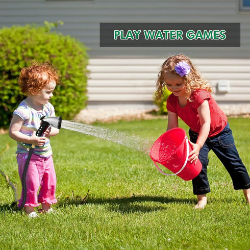 RESTMO Garden Hose Nozzle Sprayer, Heavy Duty Metal Water Hose Nozzle with 10 Different Spray Patterns, High Pressure Hand Sprayer for Watering Pl...