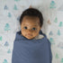 SwaddleDesigns Cotton Muslin Swaddle Blanket, Receiving Blanket for Baby Boys & Girls, Best Shower Gift, 46x46 inches, Denim...