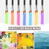 YGAOHF 30 Pcs Kids Paint Brushes - Soft Bristle, Easy Clean, Short Flat, Preschool, Acrylic, Watercolor, Face, Detail...