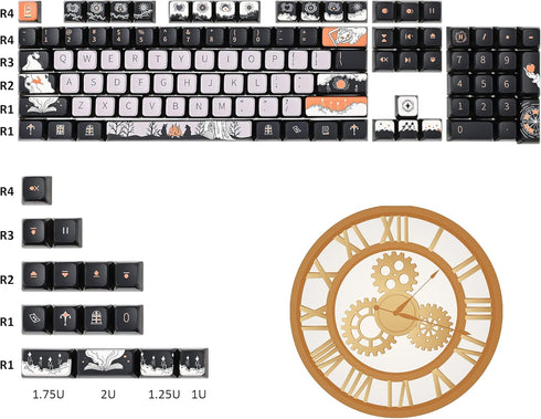 Fairy Tales PBT Keycaps ASA Profile 118 Keys Custom Keycaps Set for 60% 65% Cherry Mx Gateron Kailh Switch Mechanical Keyboards...