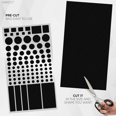FLANCCI LED Light Blocking Stickers - Blackout LED Covers, Dim 50%80% of Lights, 2 Sheets (1 Cut Out + 1 Uncut)...