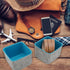 2-Piece Office Drawer Organizer bins for School Dorm Home Kitchen bathroom bedroom Closet Cabinet Desk Junk storage boxes (Teal)...