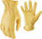 AWP Grain Leather Deerskin Work Gloves for Men and Women, Made with Genuine Top-Grain Deerskin Leather, Large, Tan...