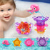 Dwi Dowellin Bath Toy for Toddlers ,Bathtub Toy with Floating Mold Free Swimming Toys and Stacking Cups,Magnetic Fishing Game for Toddles and Babi...
