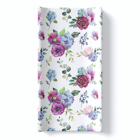 Baby Infant Changing Pad Cover Pad Liner Ultra Soft Breathable Changing Table Cover Boy Girl Neutral (Blue Floral)...