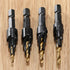 1/4 inch Hex Shank Countersink Drill Bit Power Tools Accessories for Plastic Metal Woodworking Tool by Power Drill 4Pcs/Set #6#8#10#12 (Gold)...
