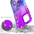NGB Supremacy Compatible with iPhone 12/12 Pro Case with Tempered Glass Screen Protector, Ring Holder/Wrist Strap, Girls Women Liquid Bling Sparkl...