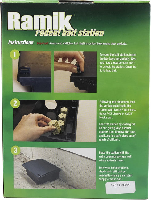 Neogen 000550 Rodent Bait Station, Black...